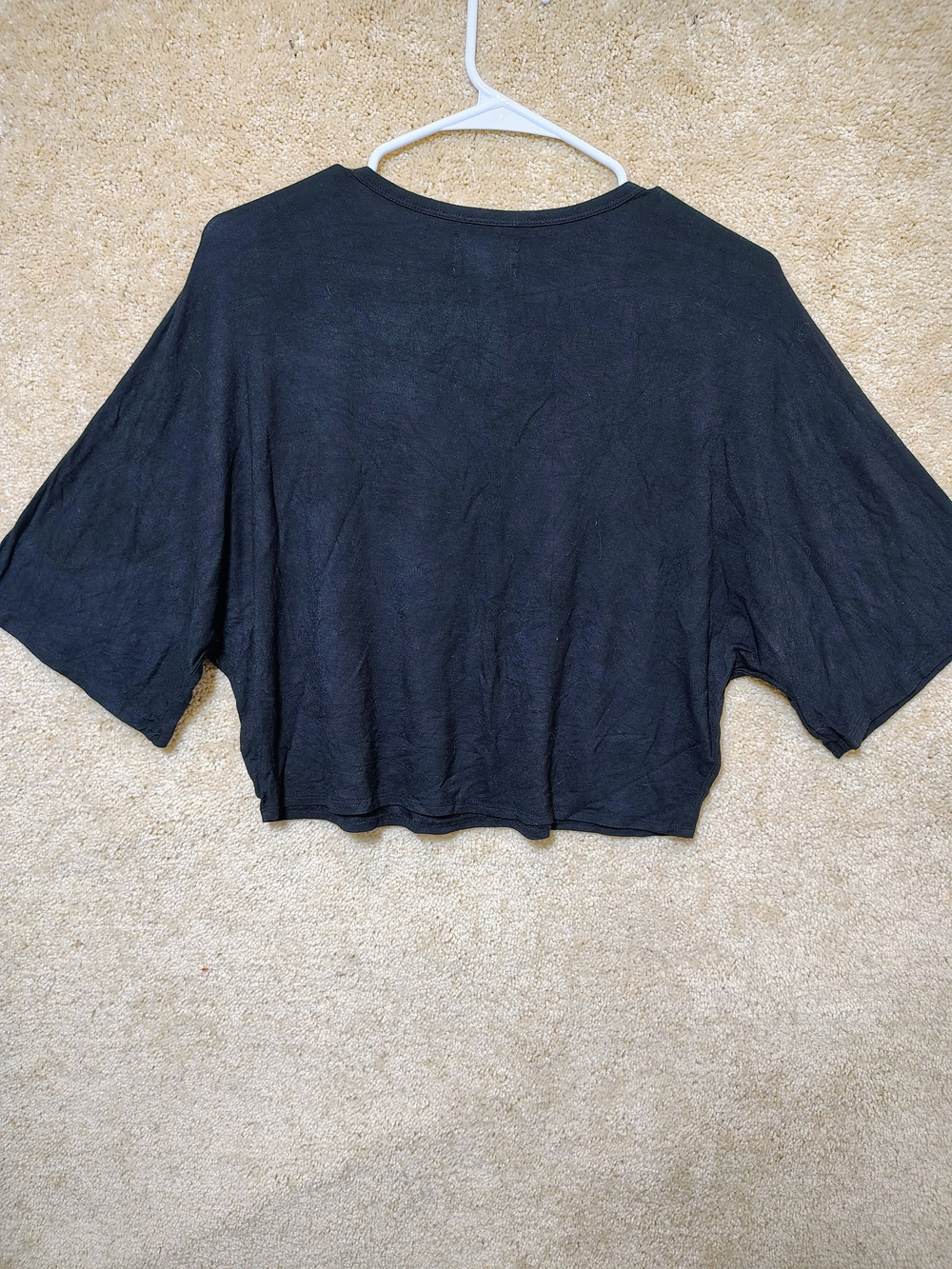 Jackson Rowe Black Cropped Boxy Tee
